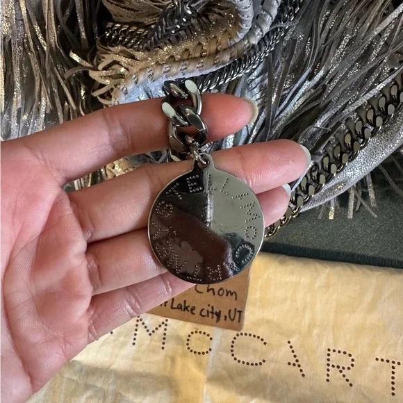 Stella McCartney Metallic Fringe Shoulder Bag - Picture 4 of 6